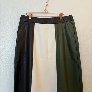 Cato Brown ,white and Green Pencil Skirt Women’s Size L